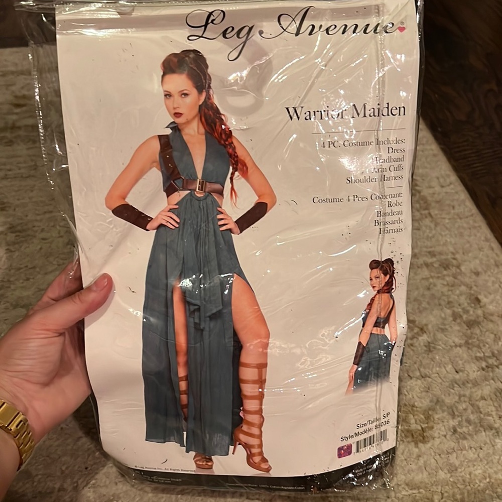 Warrior Maiden Costume Womens Size S